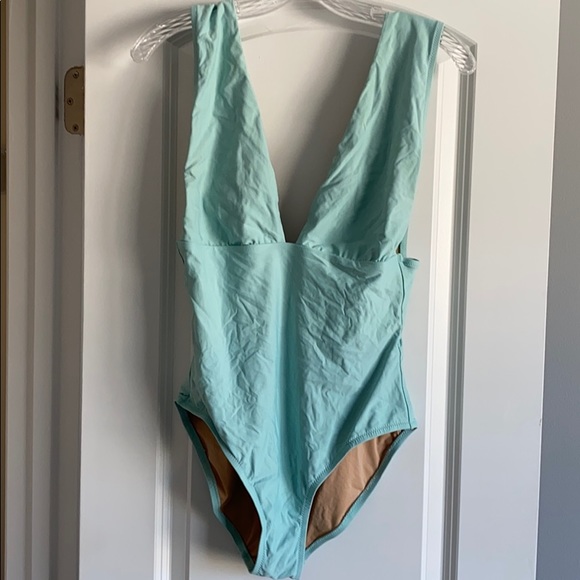 J. Crew Other - Light blue plunge one-piece J. Crew Other - Light blue plunge one-piece